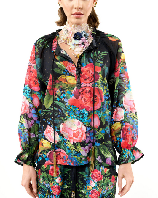 Zinnia Blouse by Aratta / Black