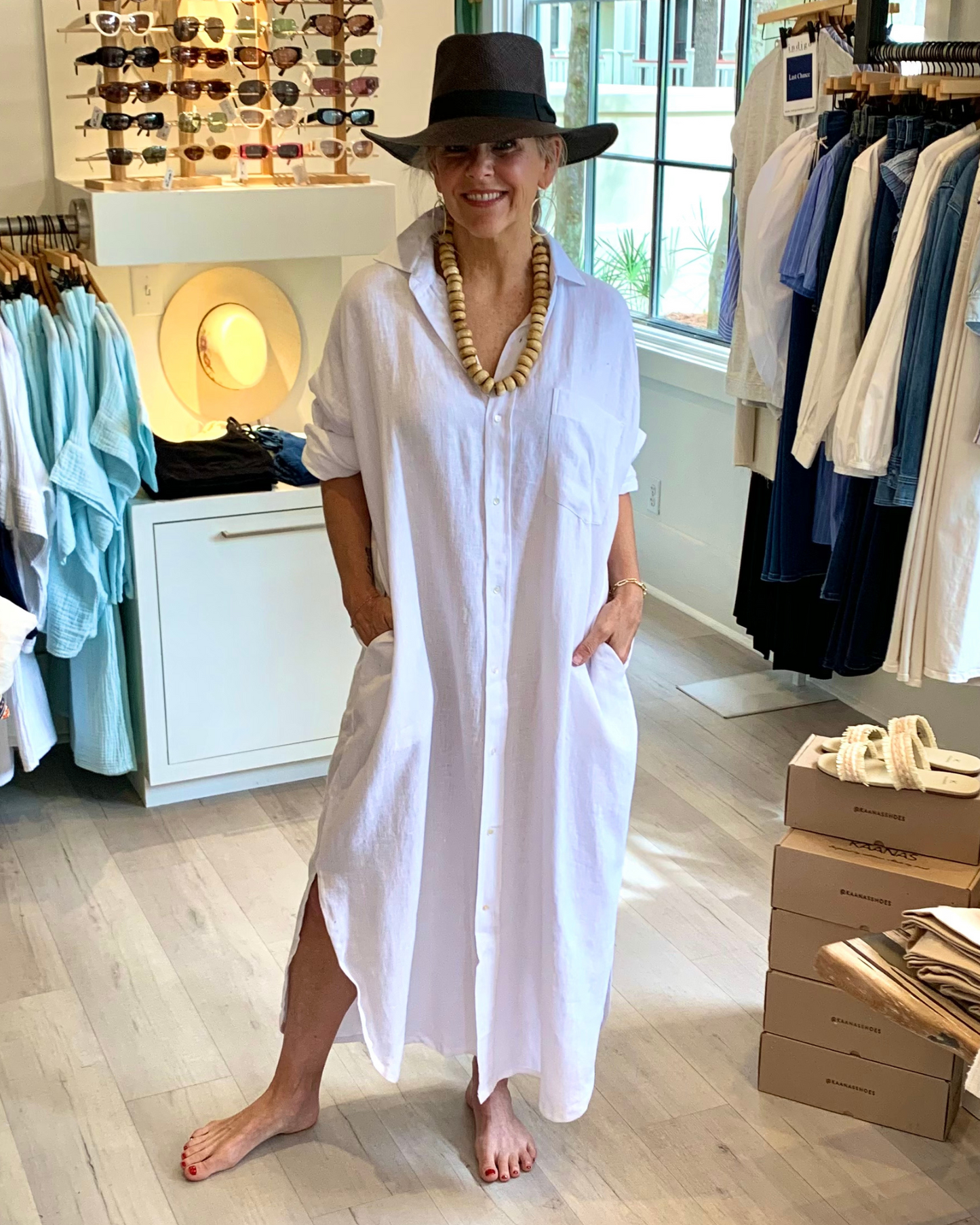 Florence Shirtdress in White