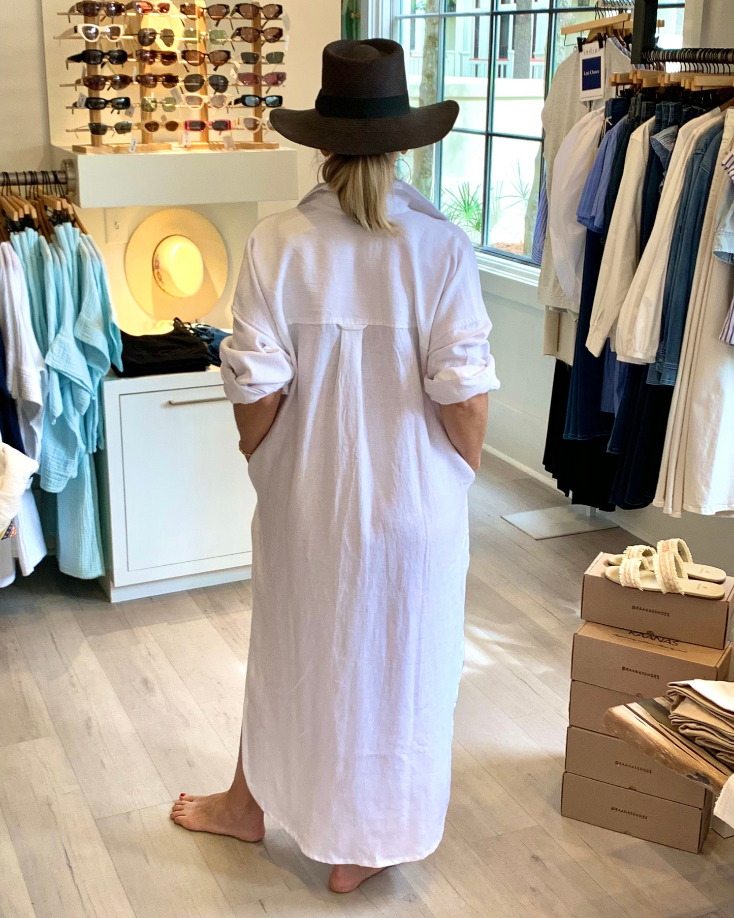 Florence Shirtdress in White