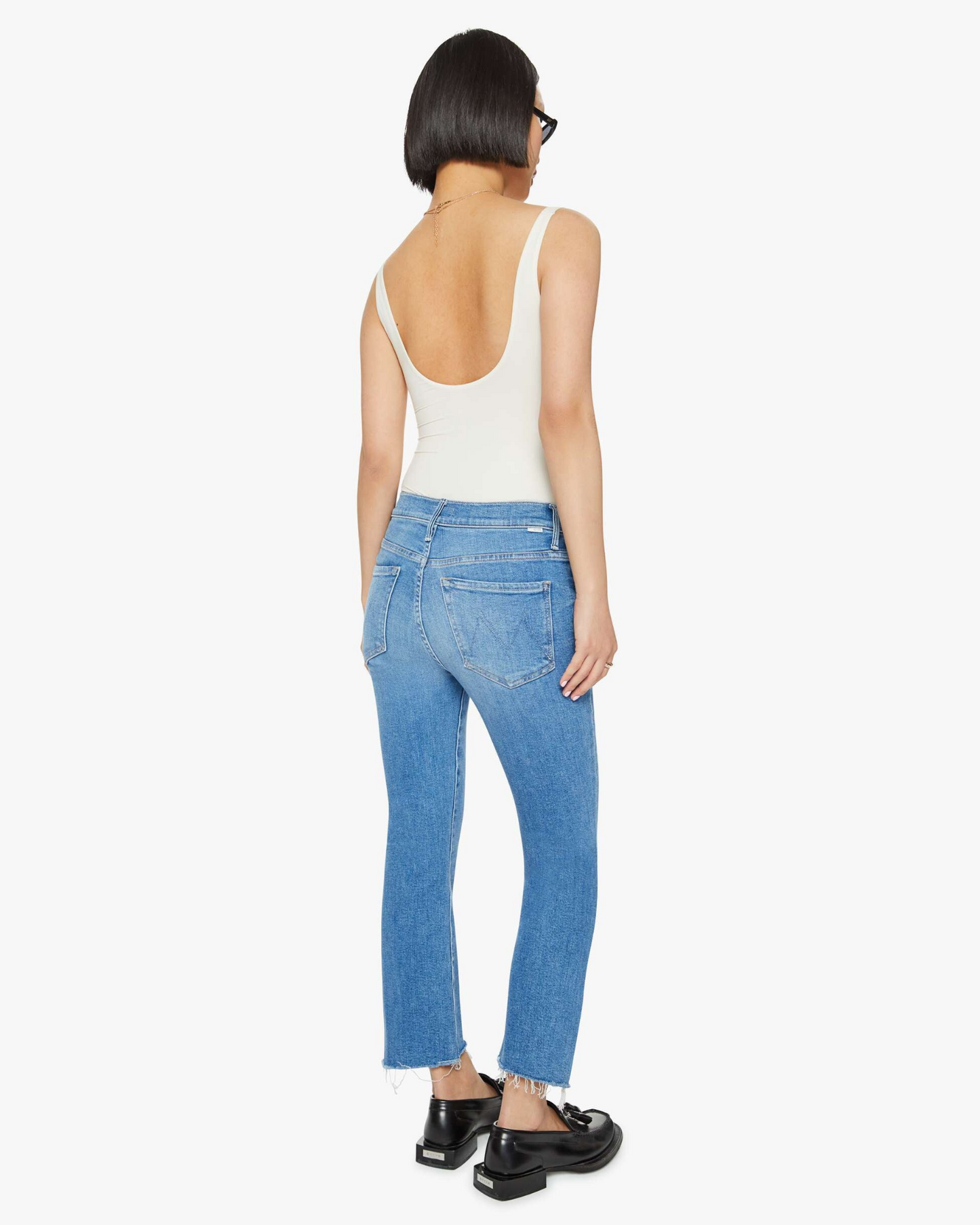 Lil Insider Step Crop Fray by Mother