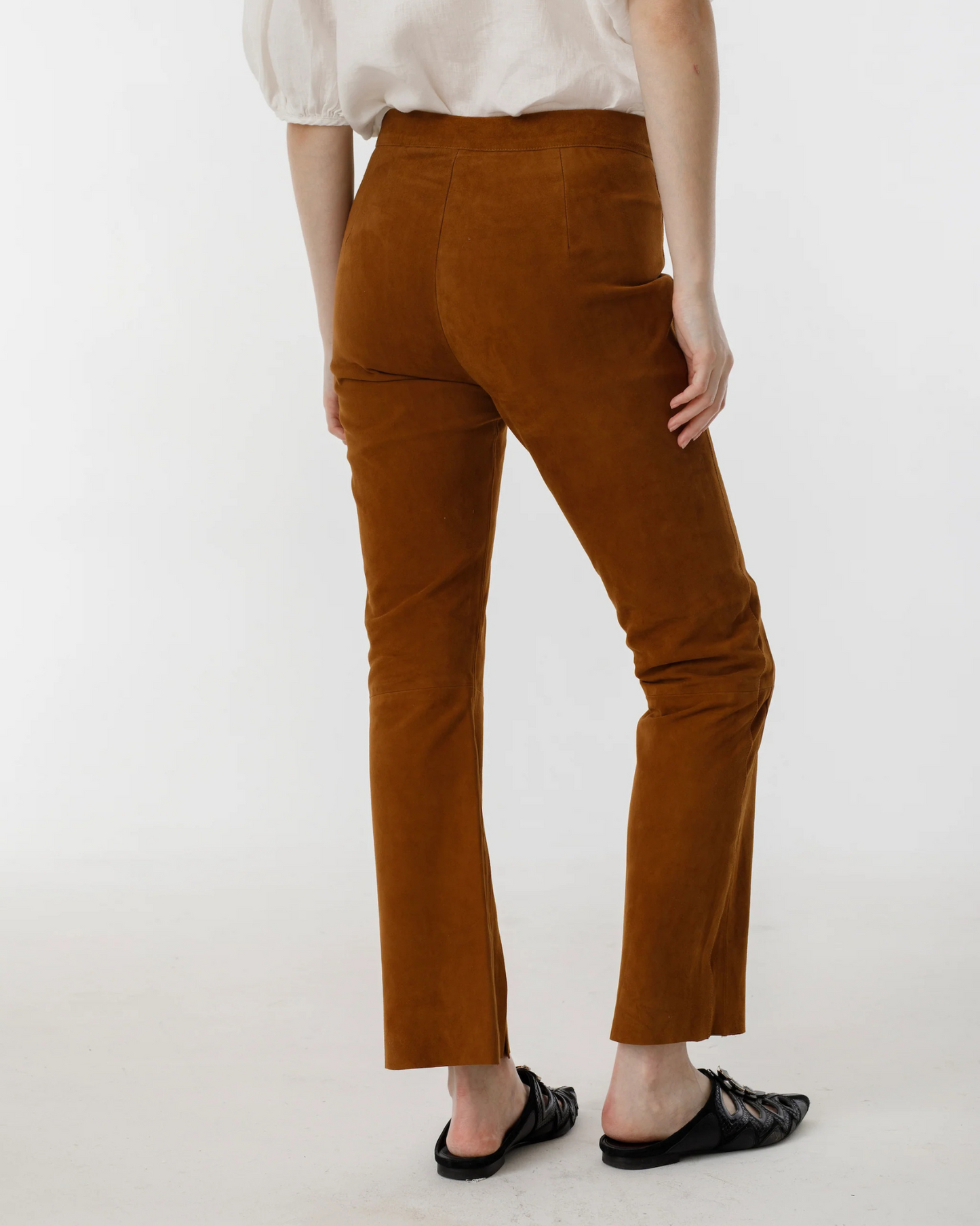 Tan Suede Pant by Lanhtropy