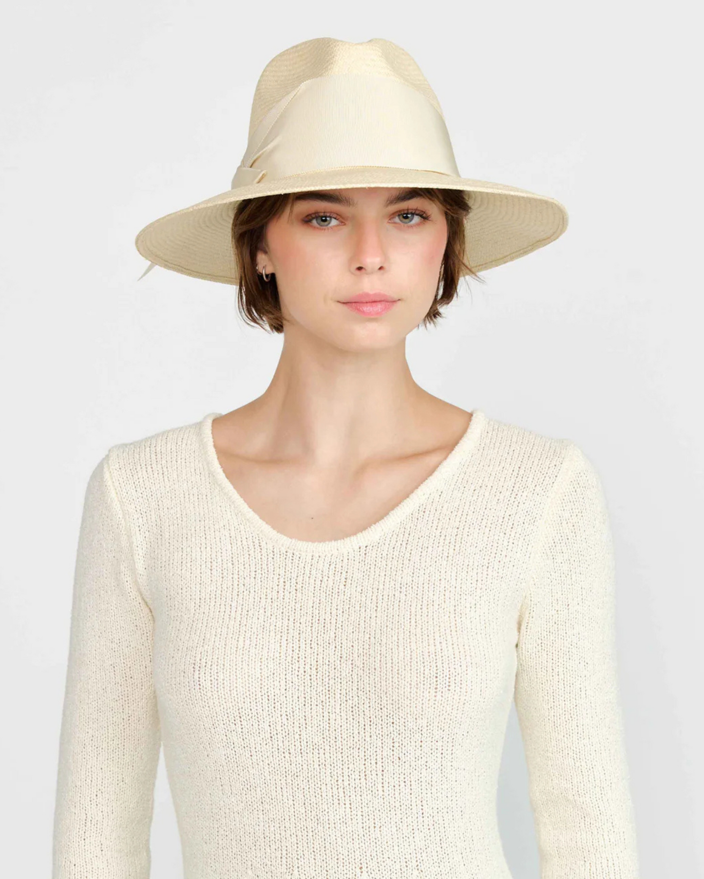 Gardenia Hat in Natural/Bone