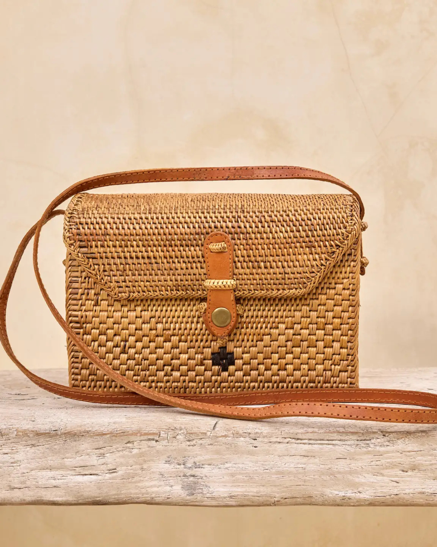 Rectangle Box Crossbody Bag by Winding Road