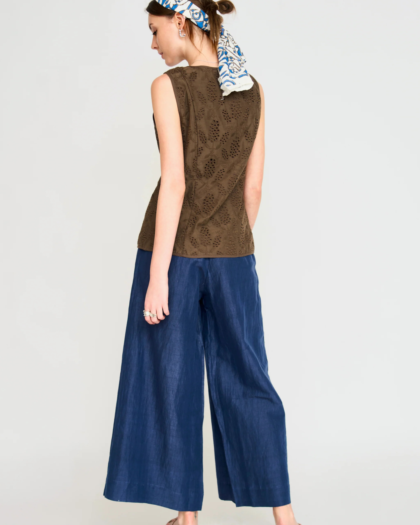 Chatham Top by Mirth / Chocolate Hyacinth Eyelet