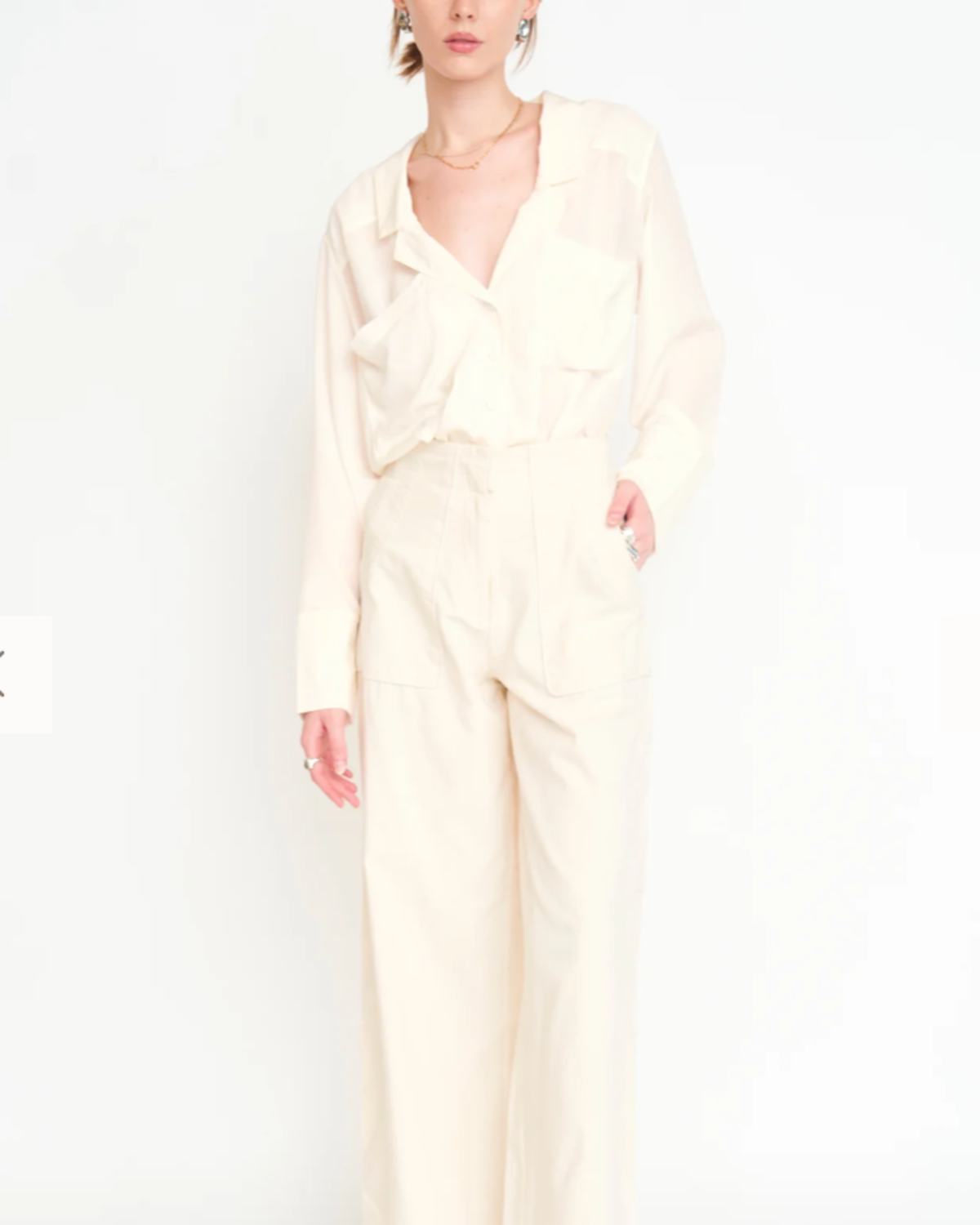 Salem Silk Shirt by Mirth / Cream