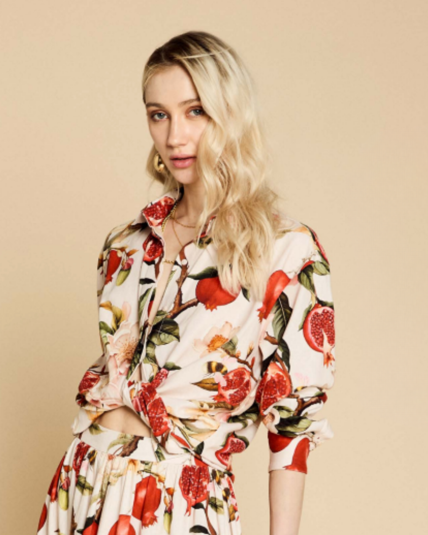 Linen Shirt / Pomegranate