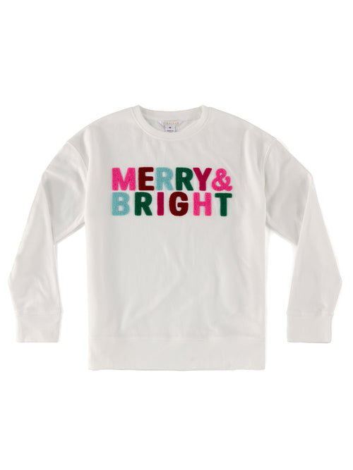 MERRY+BRIGHT Sweatshirt Ivory