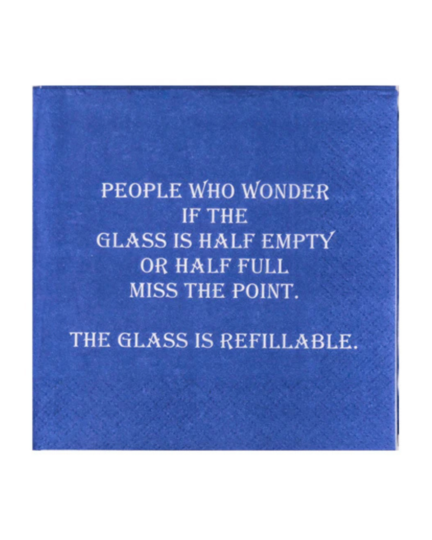 Glass Refillable Cocktail Napkin by Mary Phillips Designs