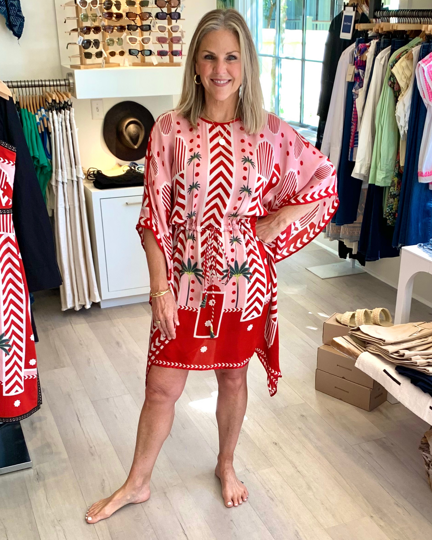 Camelian Palm Mini Caftan