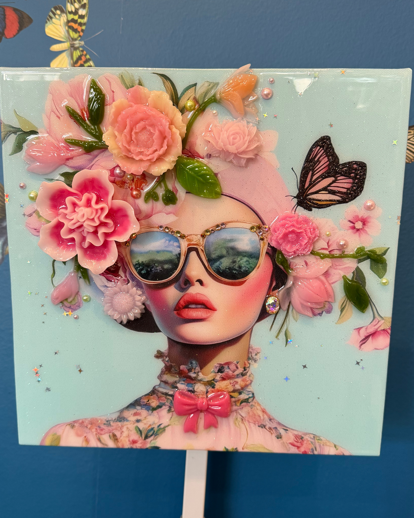 "Pretty In Pink" Canvas 12 x 12 by Amy Shekhter Art