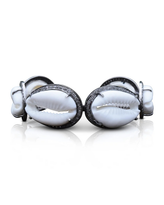 Cowrie Shell Bracelet Slide by S. Carter Designs