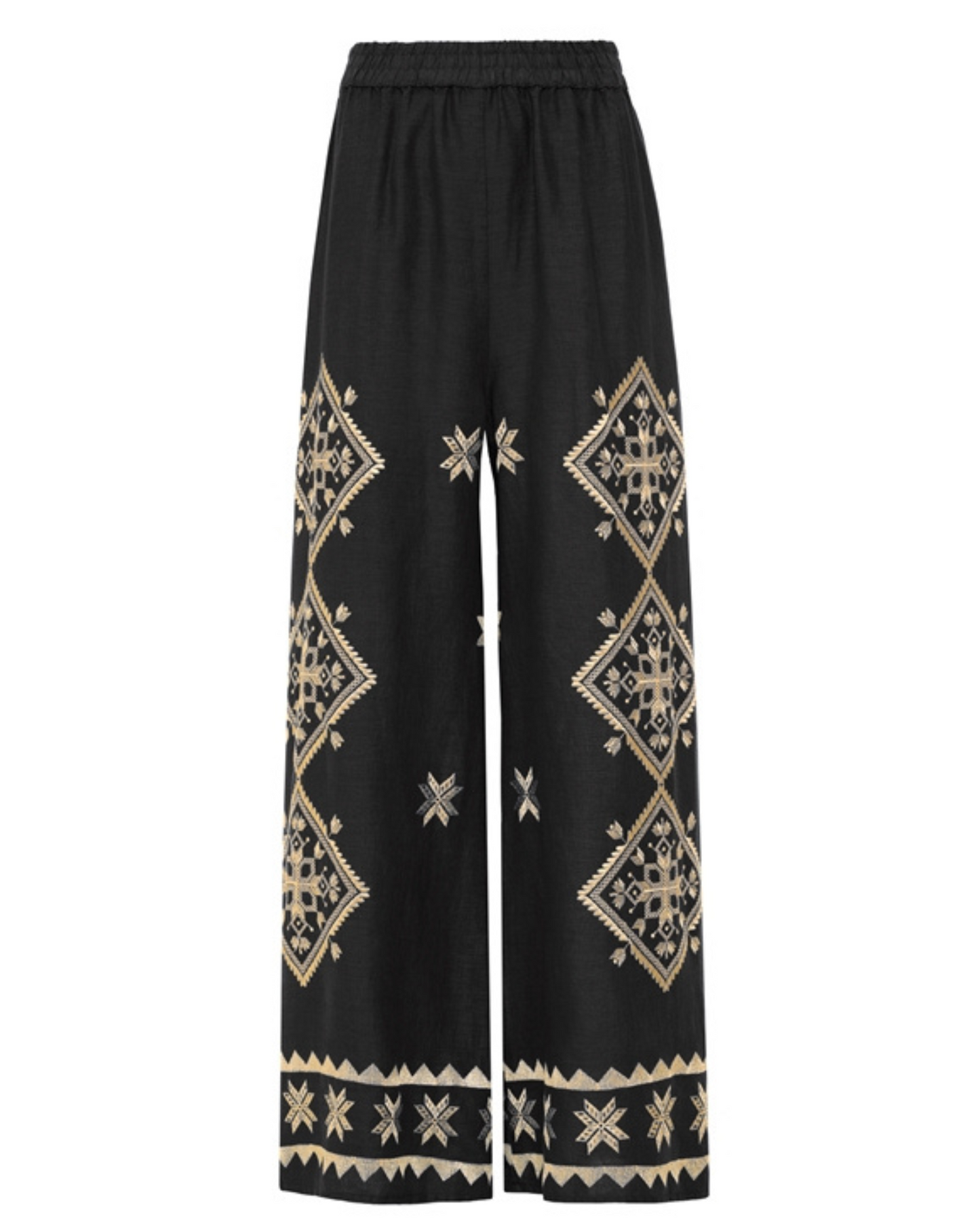 Lafkada Pant by Greek Archaic Kori / Black-Gold