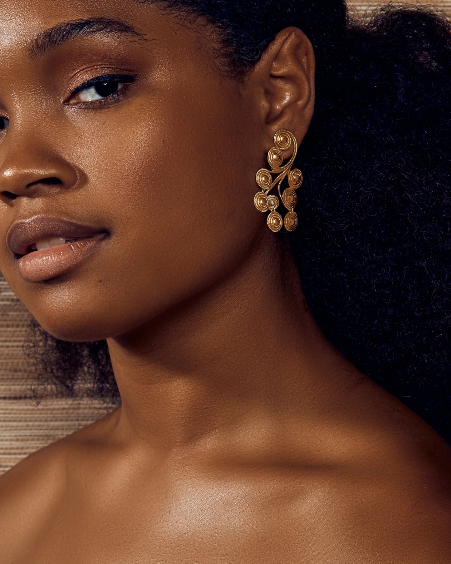 Valeria Brass Earrings by We Dream In Colour