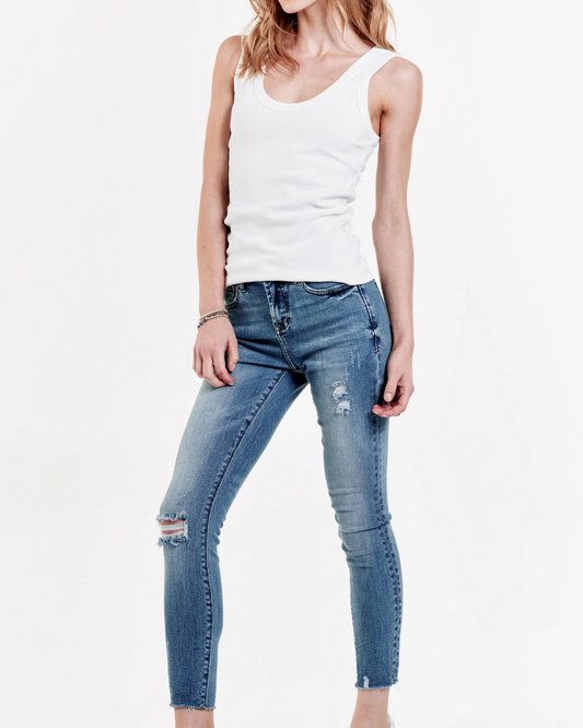 Paula Tank by Dear John / White