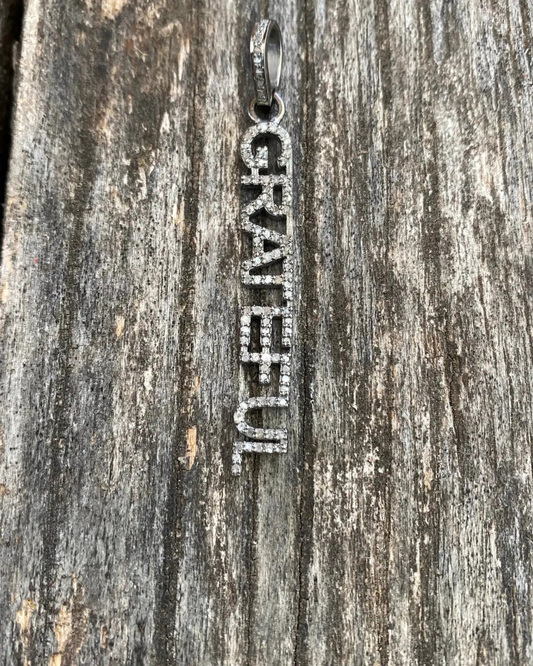 Grateful Pave Pendant by Ilissa Michele Jewelry