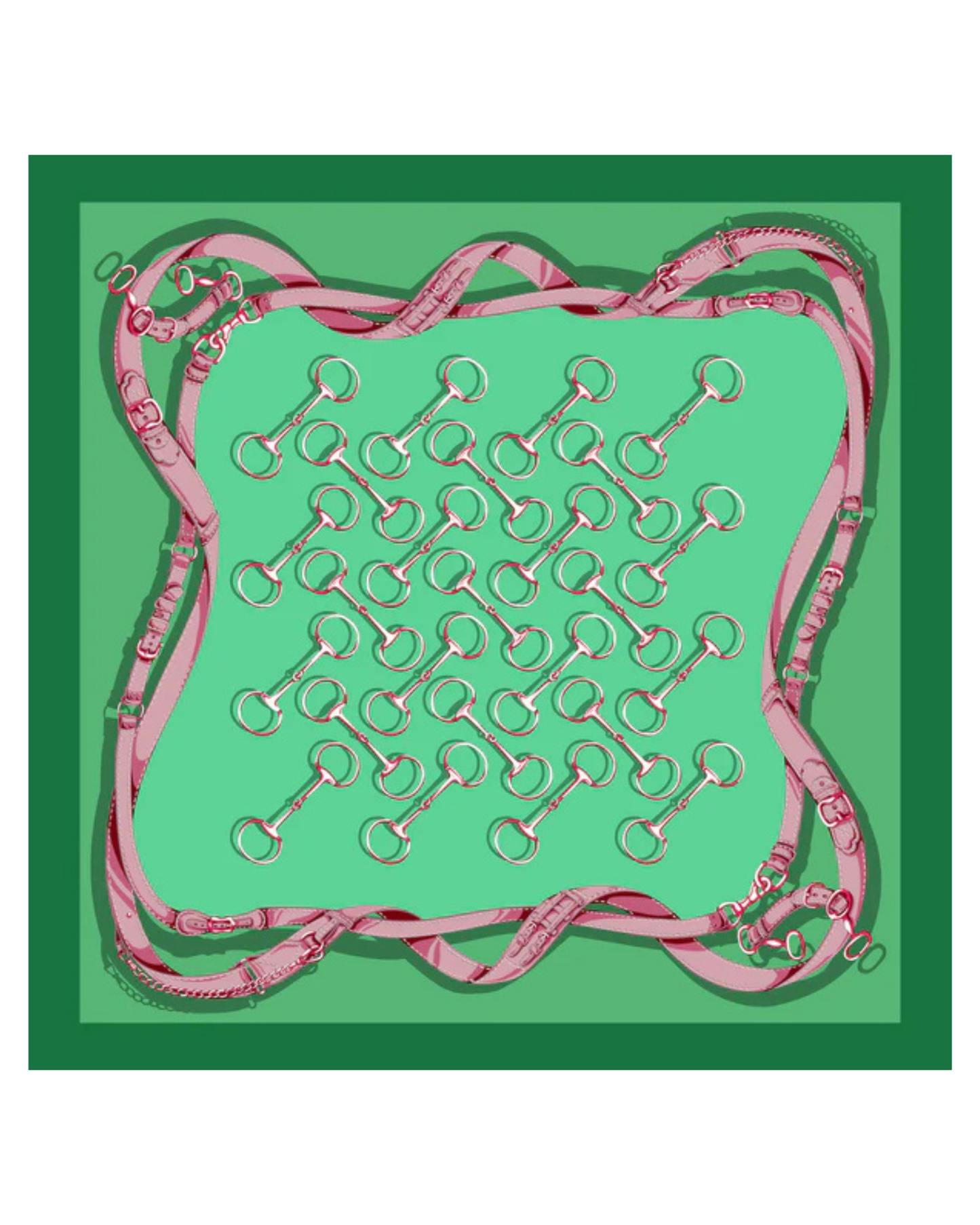 Off To The Races Scarf by Lazy Jack / Kelly Green