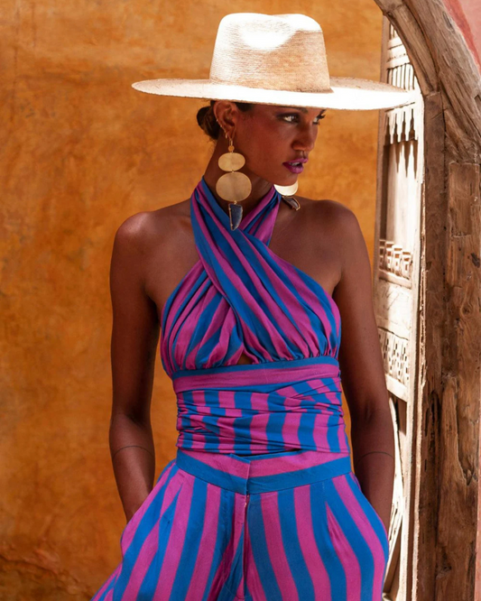 Simon Top by Erika Pena / Blue Stripe