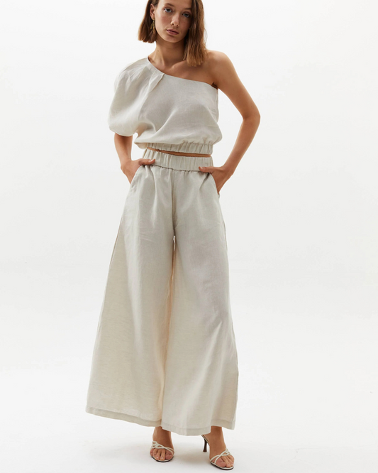 Cape Linen Pant by Lanhtropy / Natural