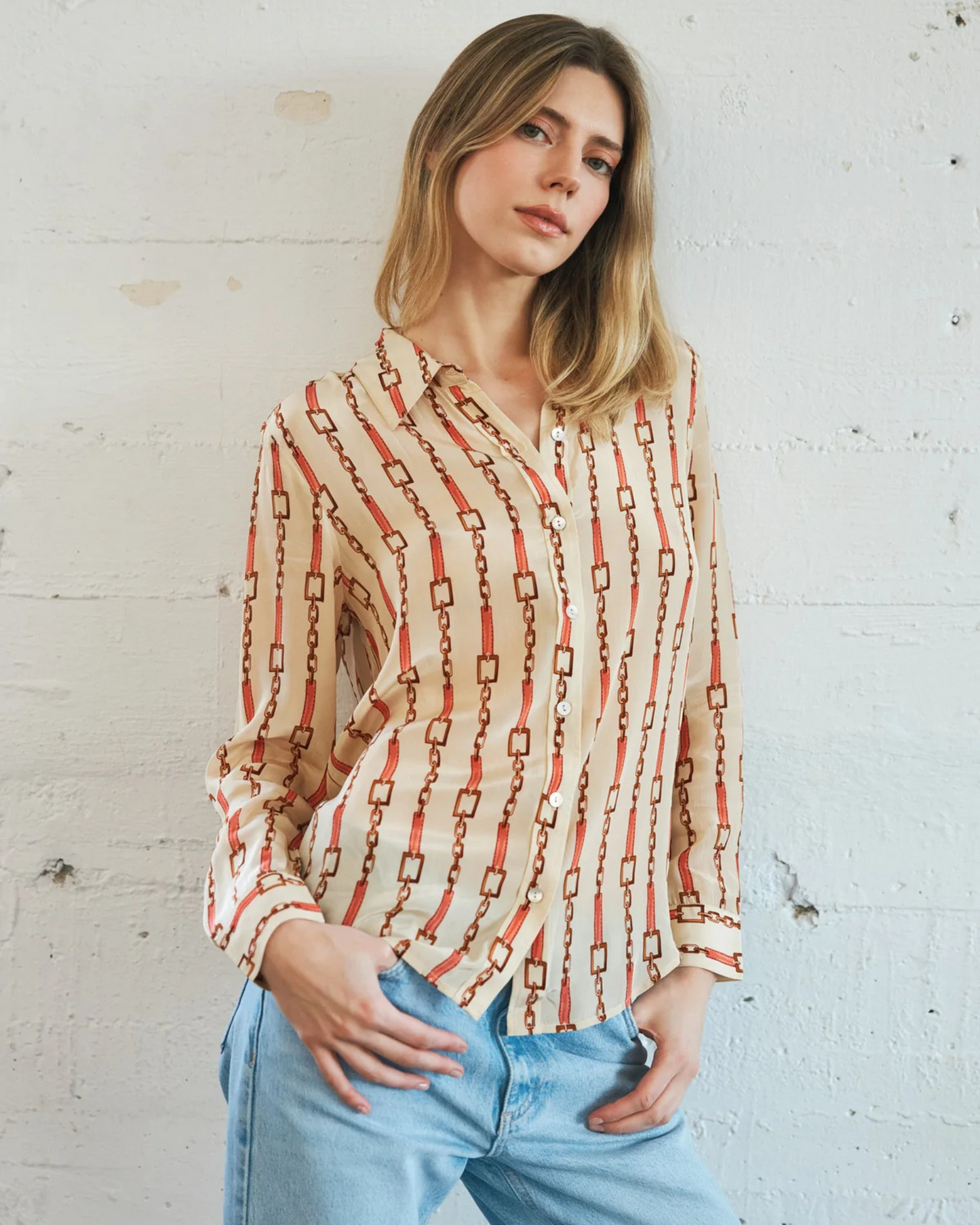 Sage Blouse by Catherine Gee / Coral Chain