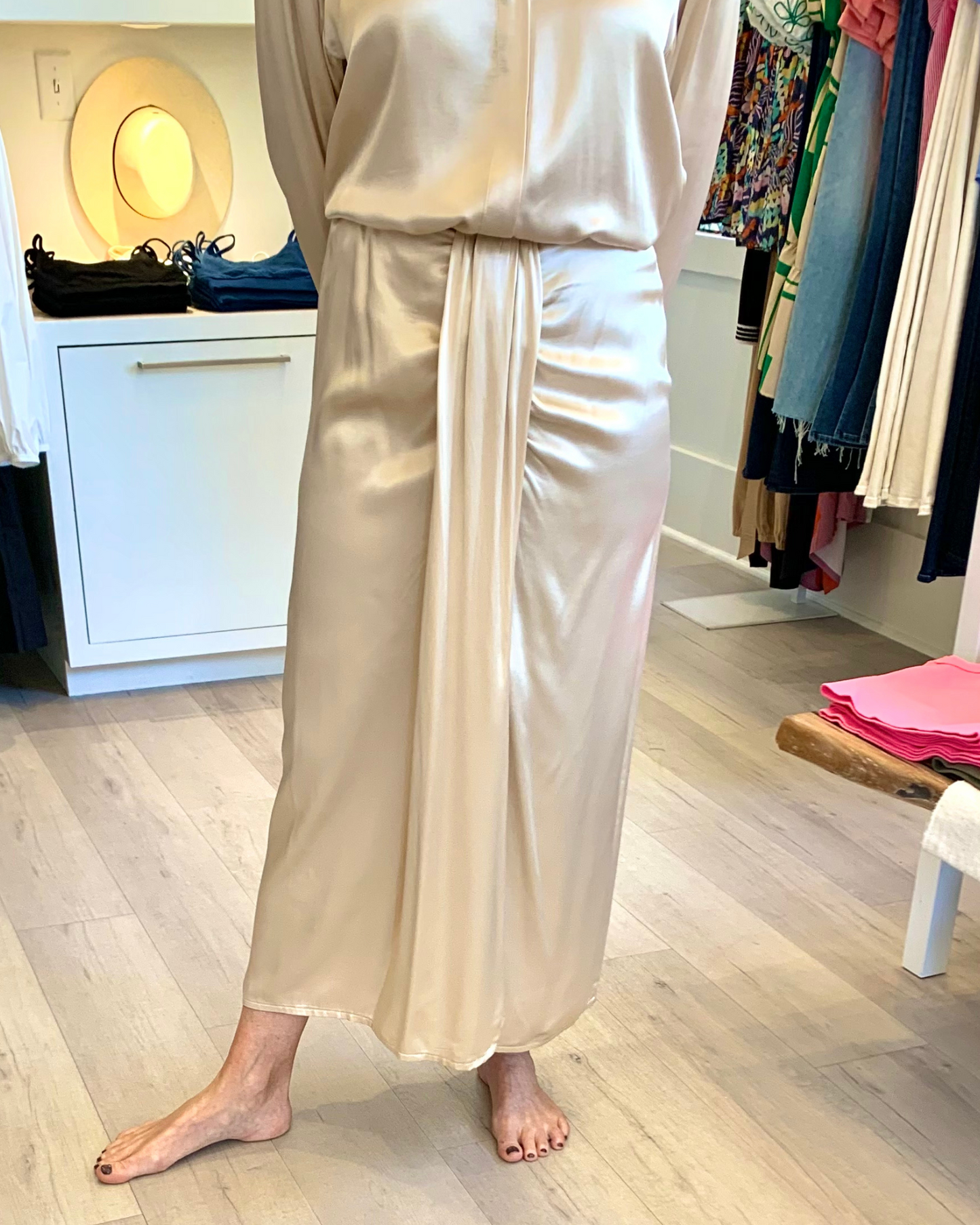 Kori Sarong Skirt in Champagne