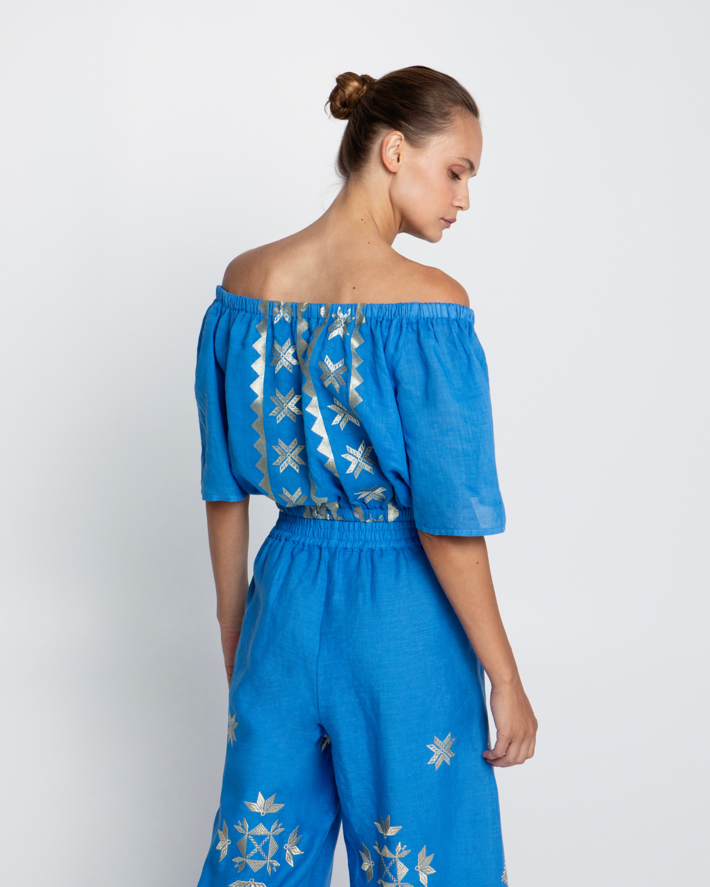 Lefkada Strapless Top by Greek Archaic Kori / Black-Gold