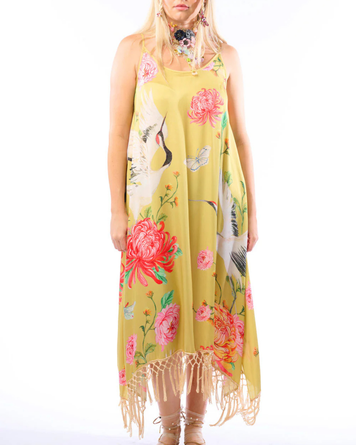 Crane Dress by Aratta / Mustard