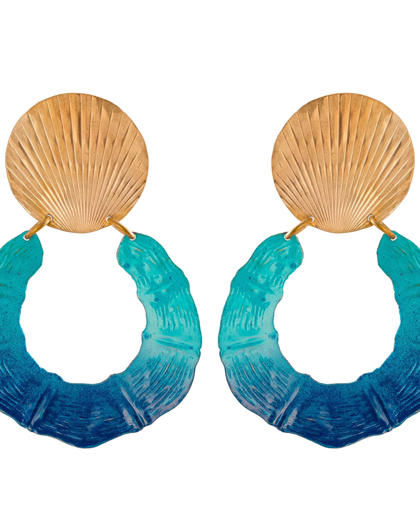Ocean Bambou Earrings by We Dream In Colour