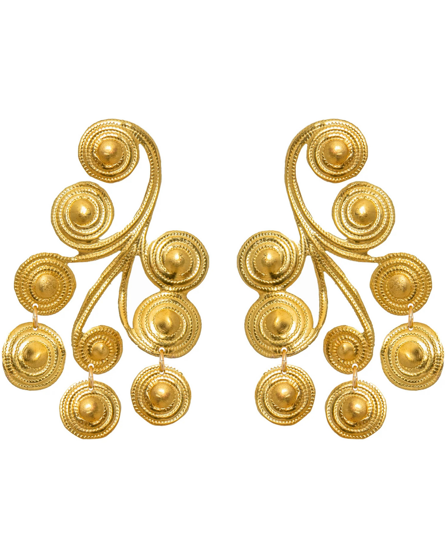 Valeria Brass Earrings by We Dream In Colour