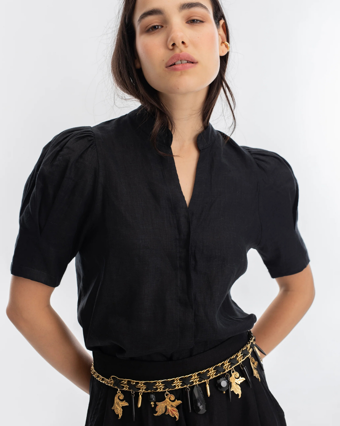 Athina Shirt by Lanhtropy / Black