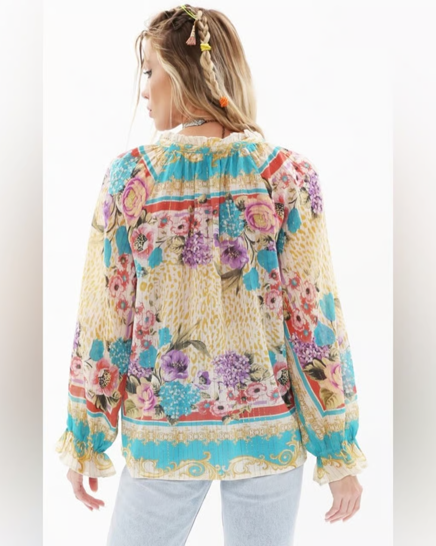 Artisan Leopard Blouse by Aratta