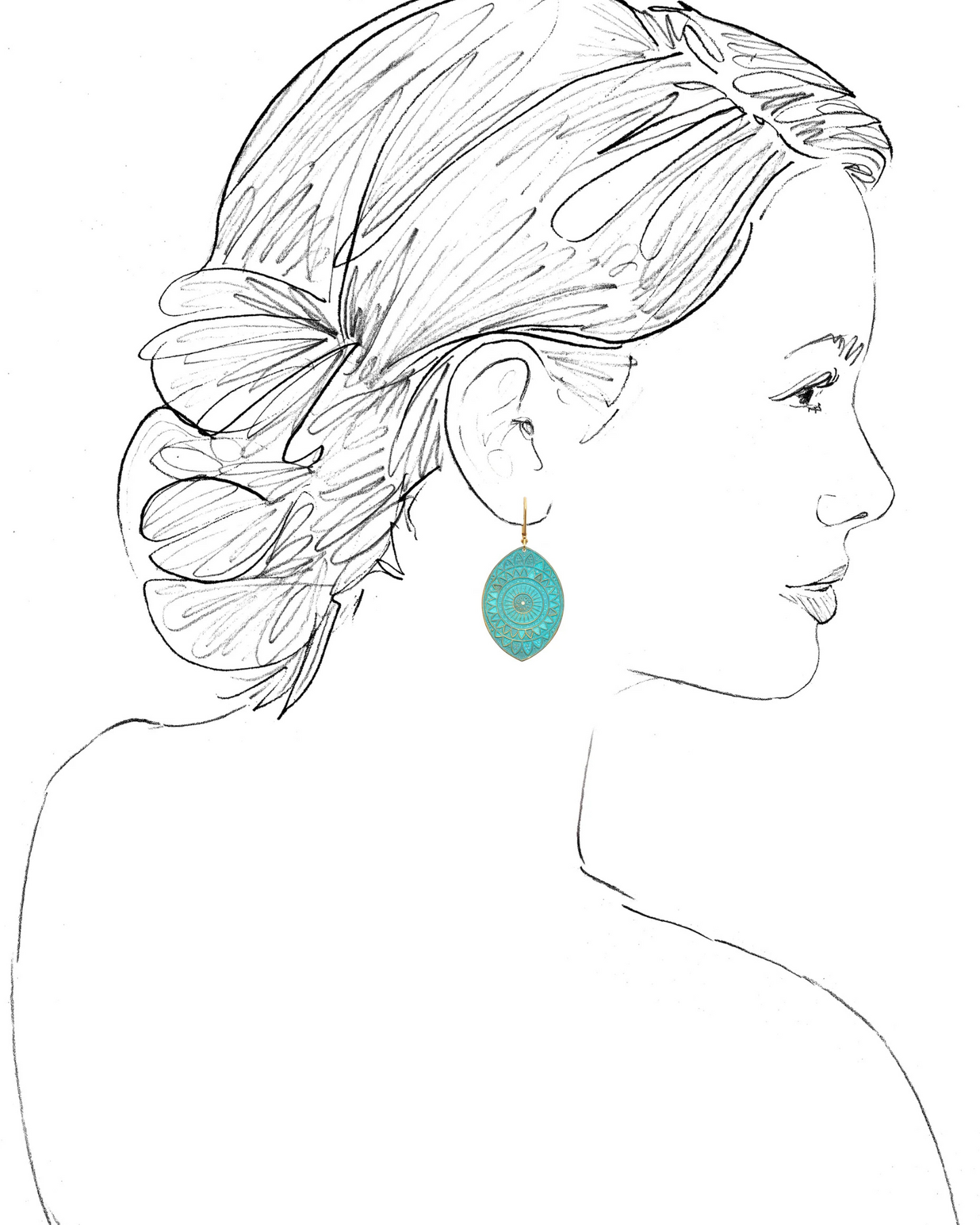 Mandala Earring by We Dream In Colour