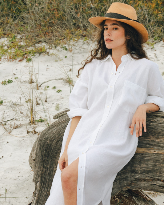 Florence Shirtdress in White