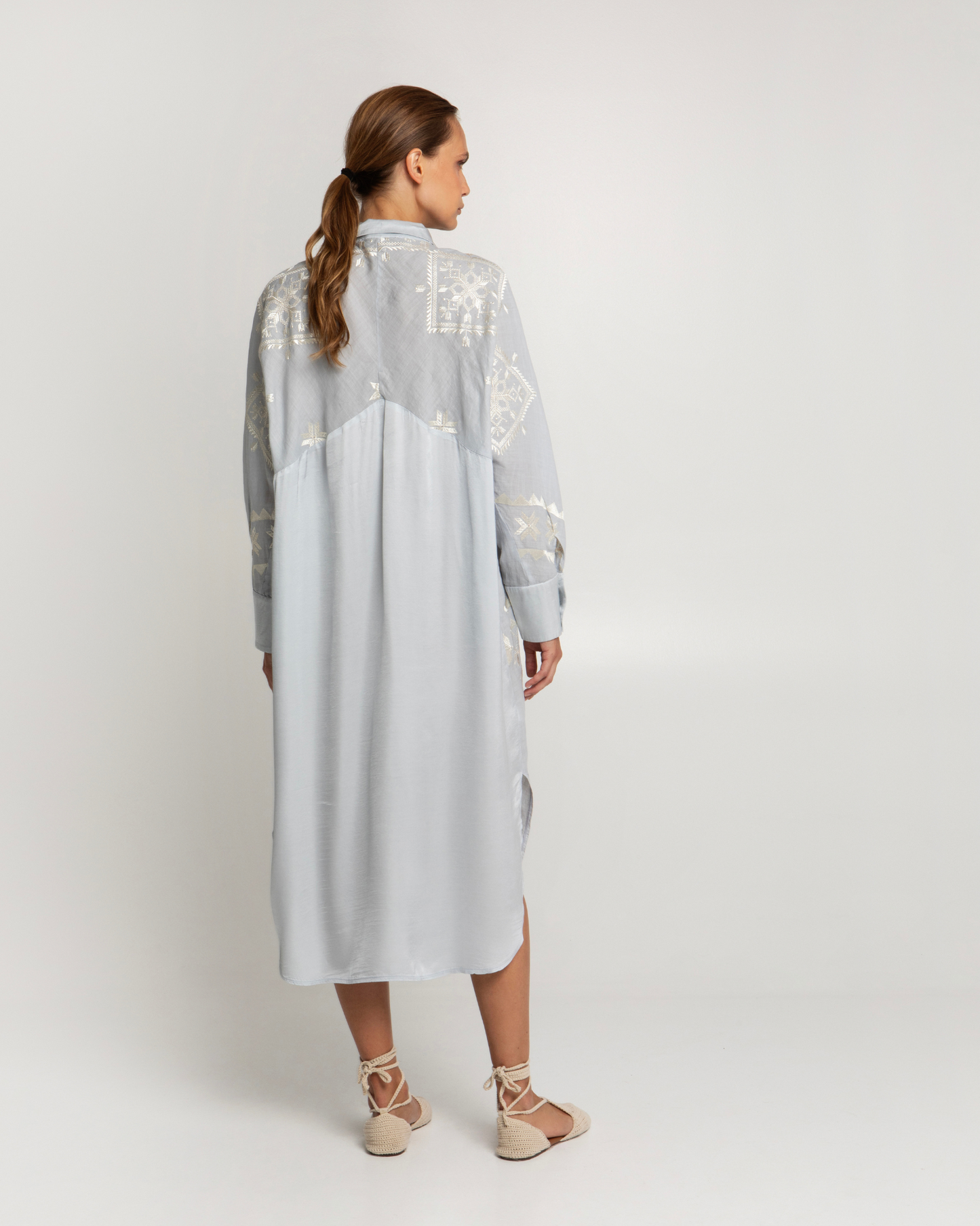 Lefkada Chem Dress by Greek Archaic Kori
