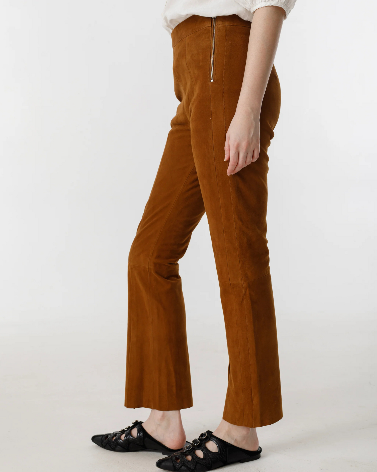 Tan Suede Pant by Lanhtropy