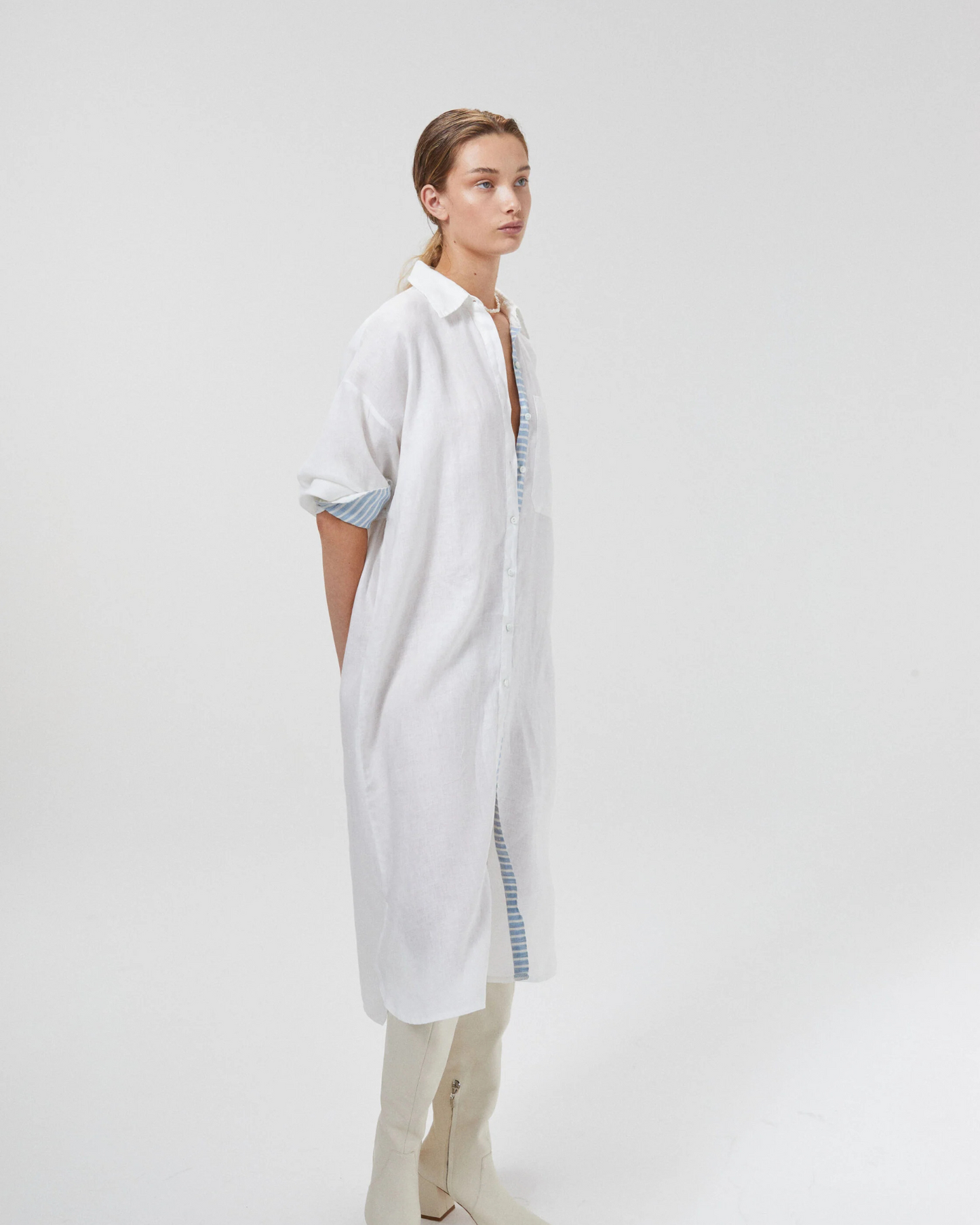 Island Linen Midi Dress by Lanhtropy