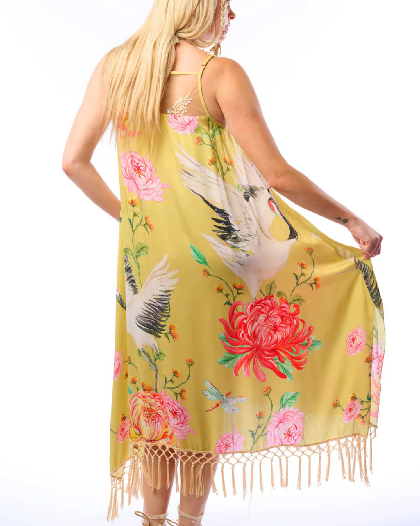 Crane Dress by Aratta / Mustard