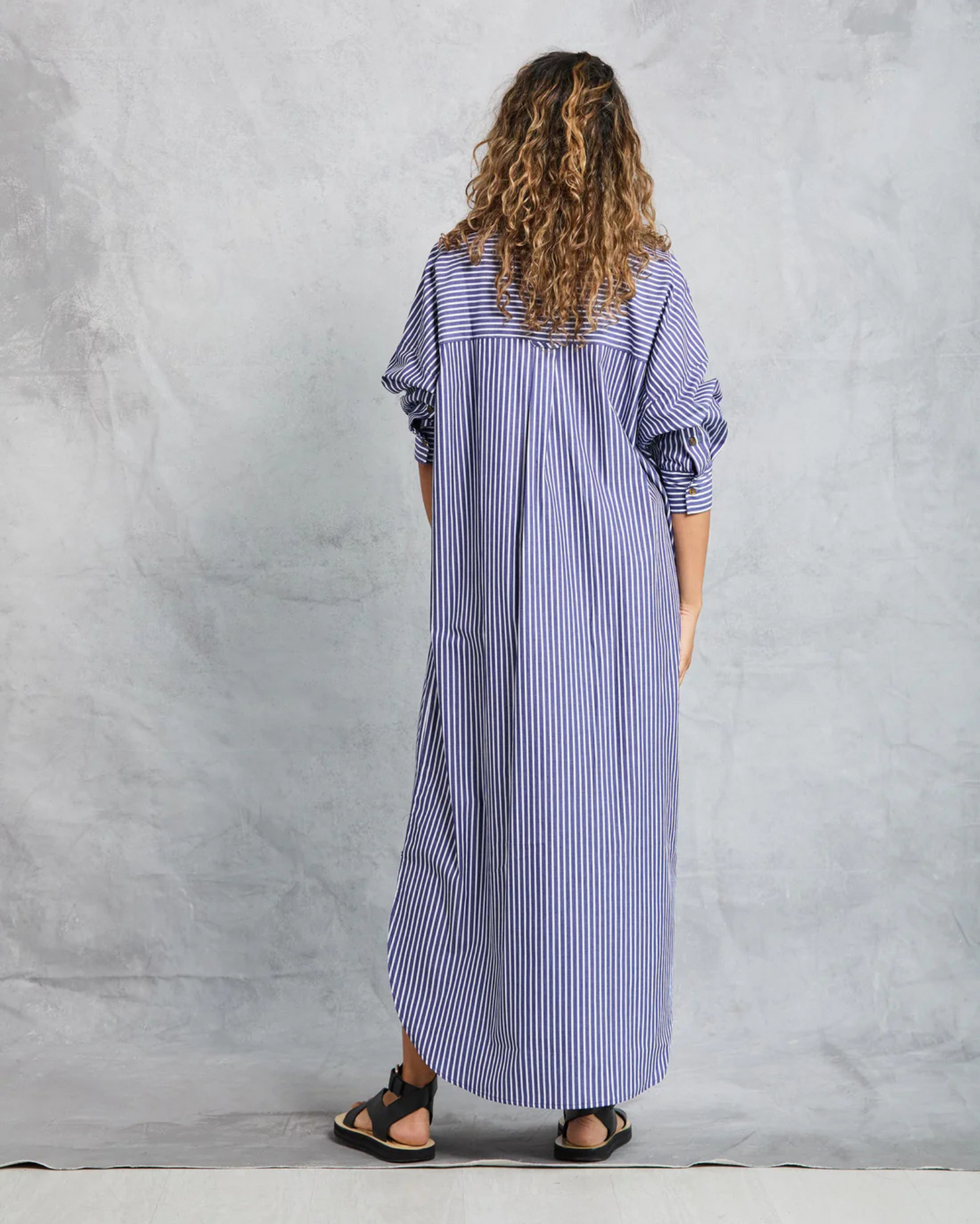 Phoebe Shirt Dress by Mamene / Navy