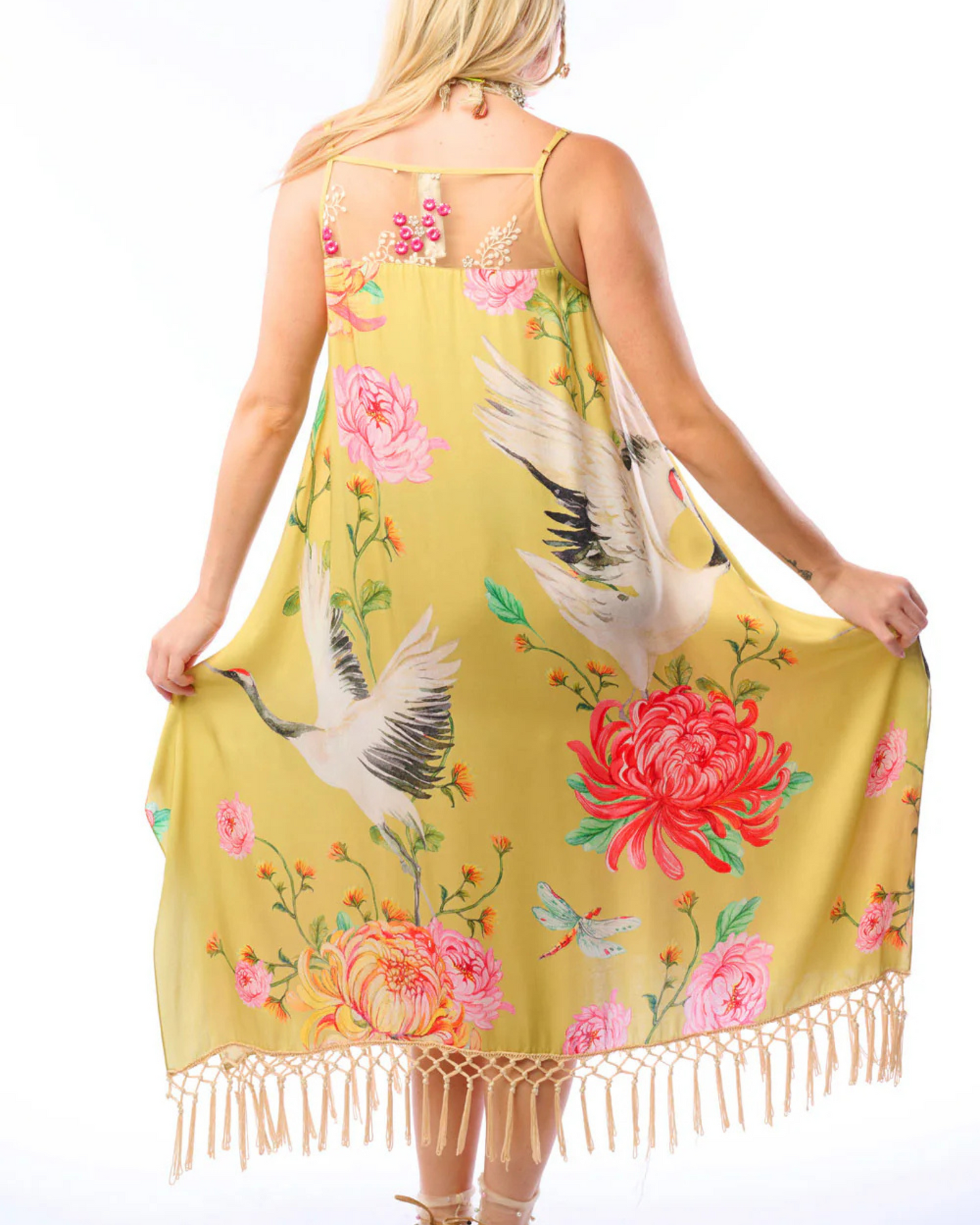 Crane Dress by Aratta / Mustard