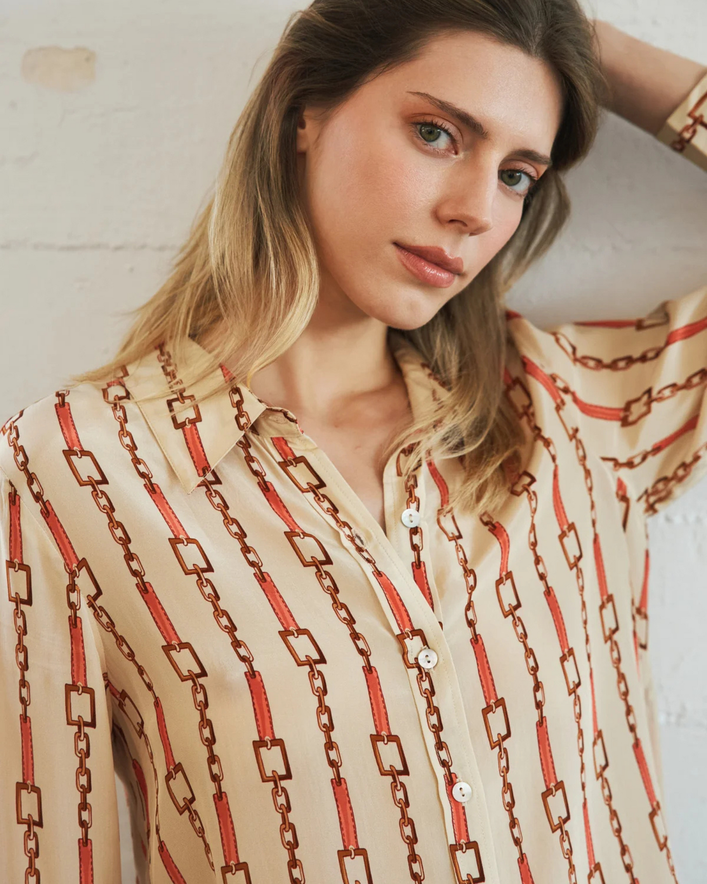 Sage Blouse by Catherine Gee / Coral Chain