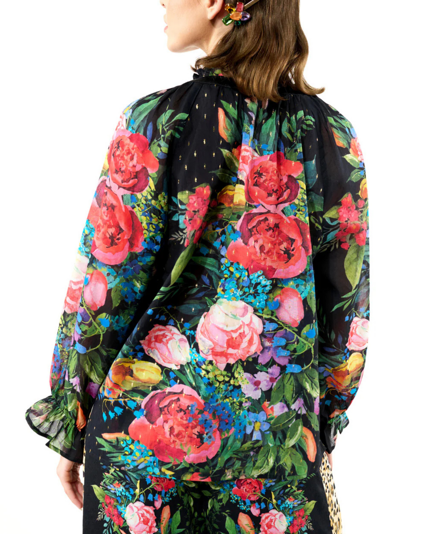 Zinnia Blouse by Aratta / Black