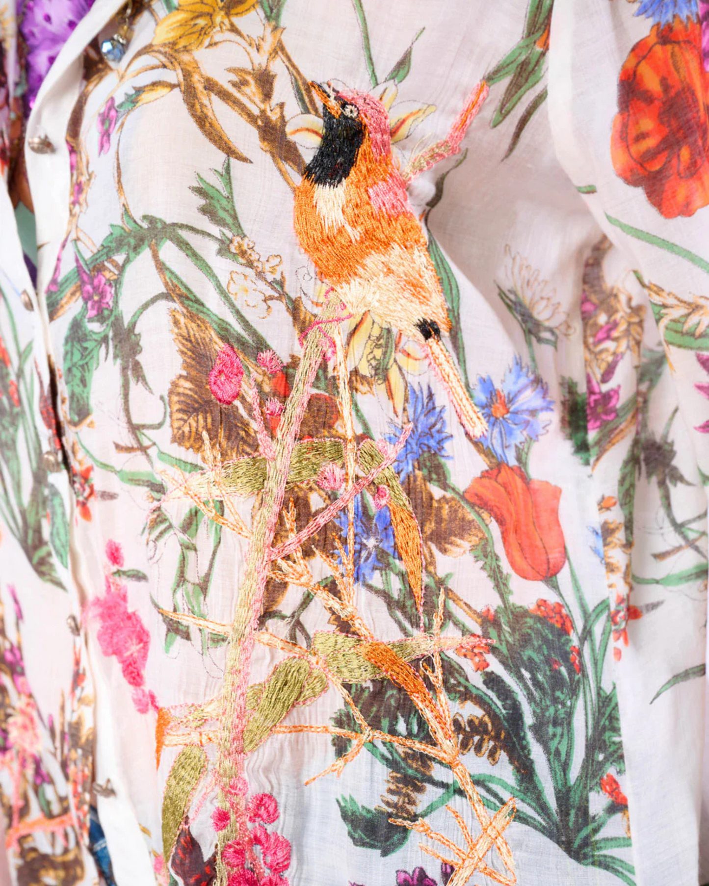 Lilia Embroidered Shirt by Aratta