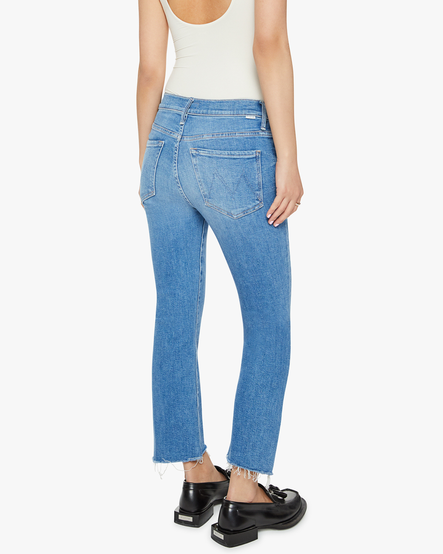 Lil Insider Step Crop Fray by Mother