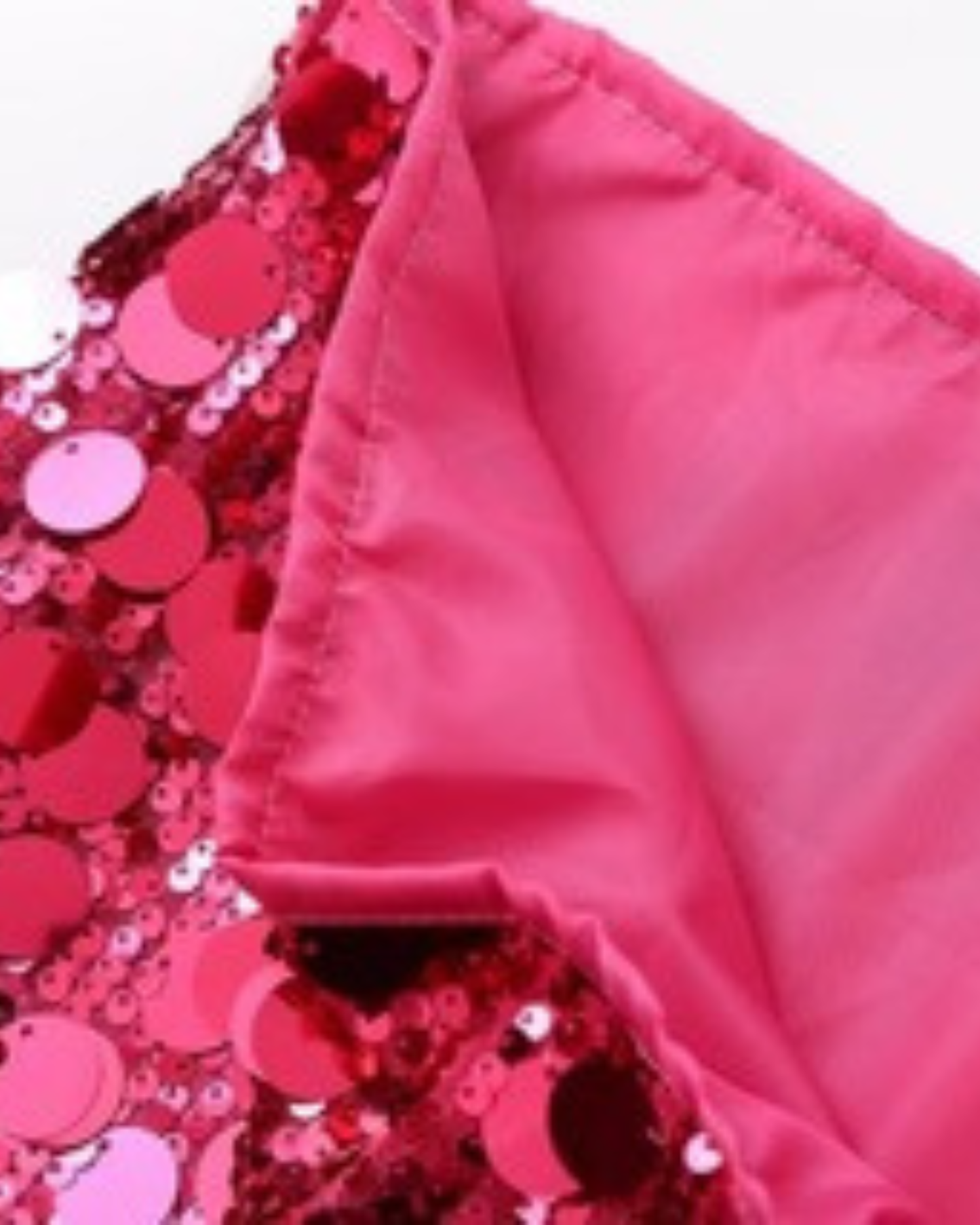 Sequin Skirt / Hot Pink