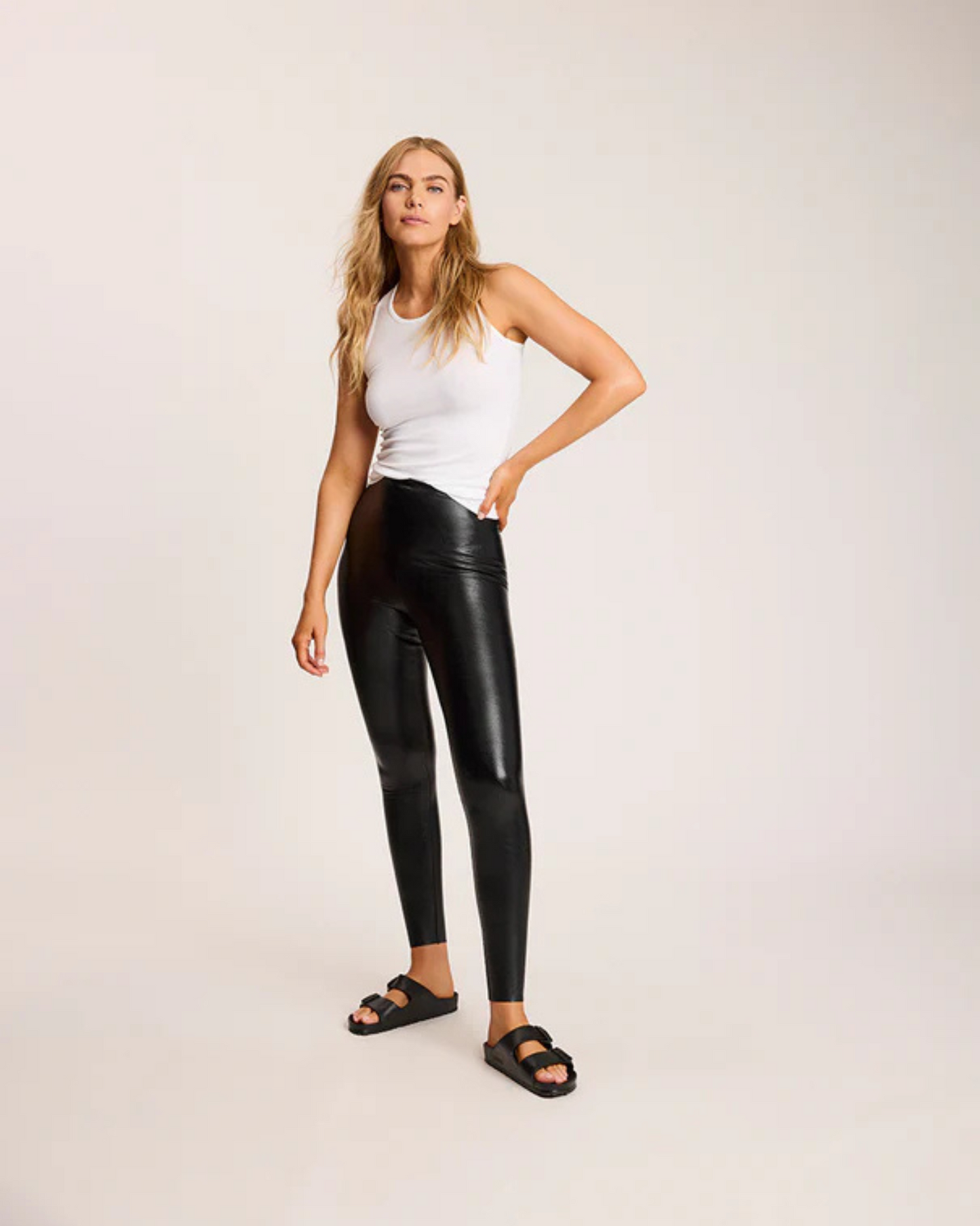 Faux Leather Legging by Commando / Black