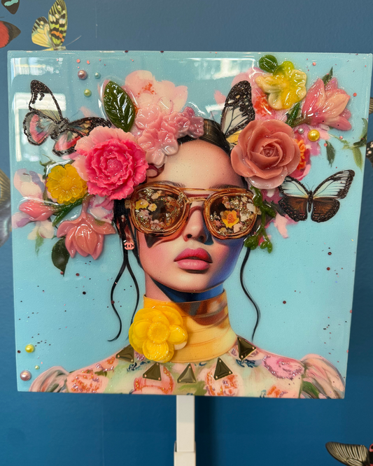 "Fly Away" Canvas 12 x 12 by Amy Shekhter Art