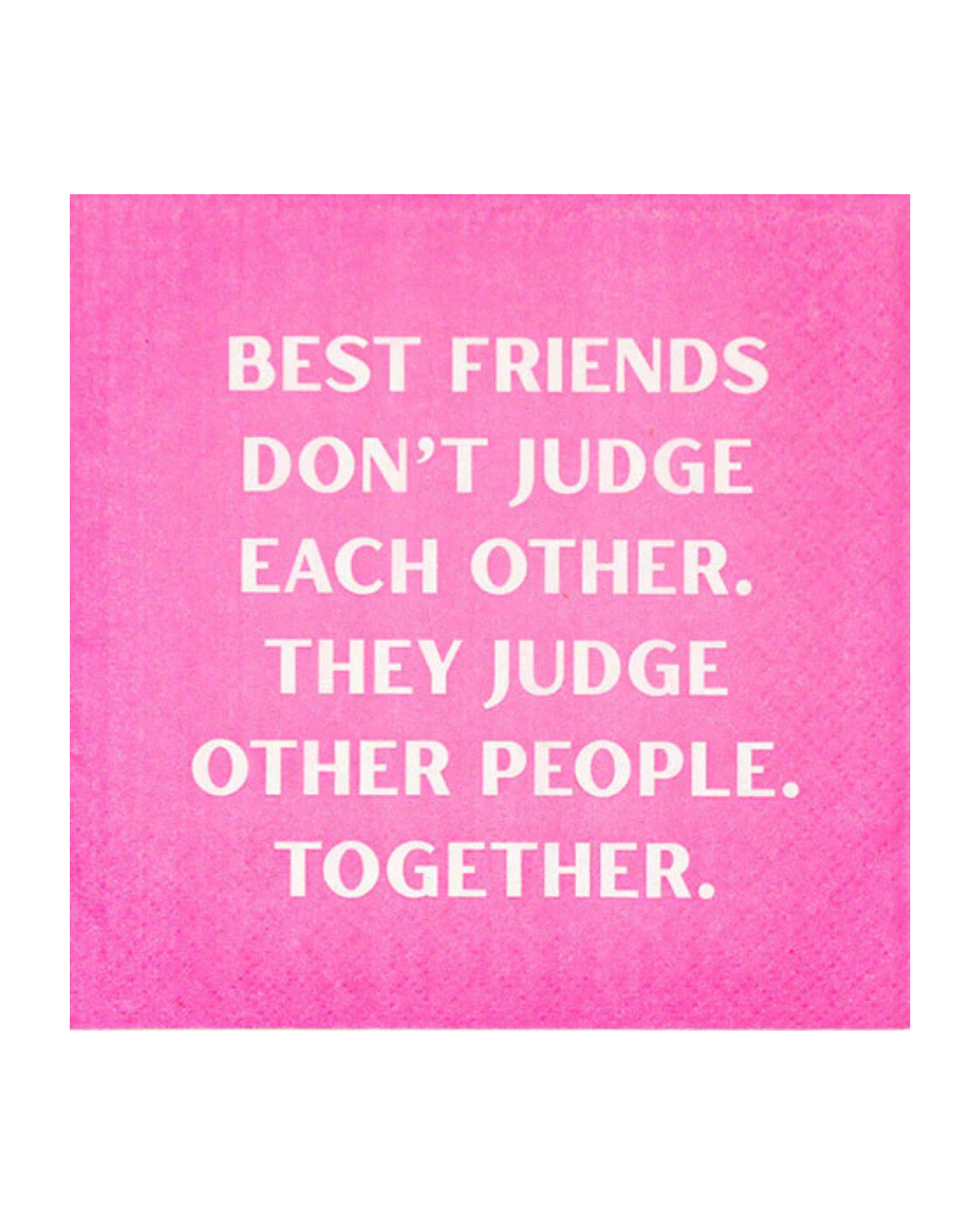 Best Friends Judge Cocktail Napkin by Mary Phillips Designs