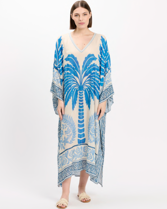 Rhoda Blue Kaftan by Miss June