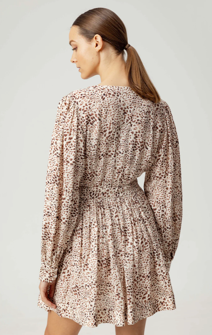 Flora Dress- Leopard Print