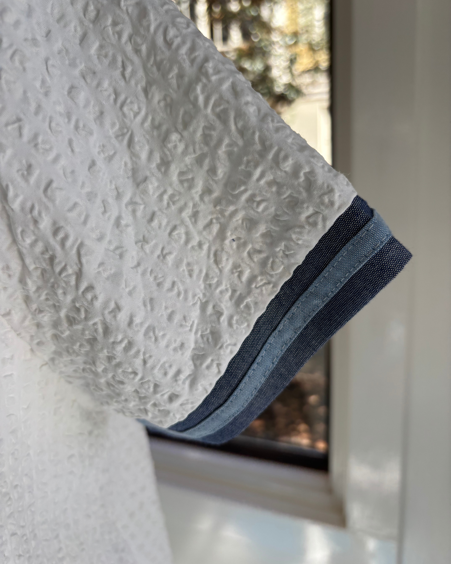 White Textured Dress by THML