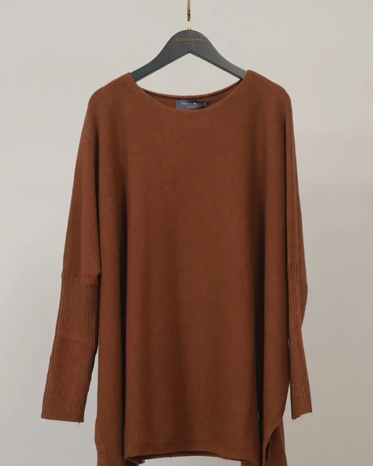 Italian-Made Oversized Knit Sweater – One Size, Ivory, Olive, Mocha & Dark Brown